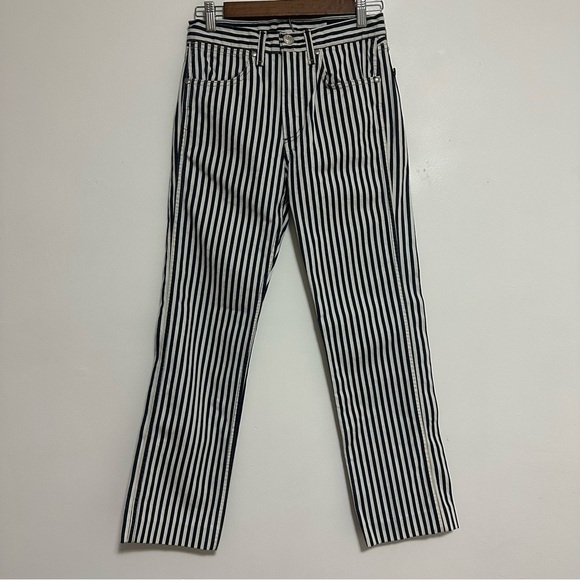 Rag & Bone Indigo Stripe Vintage Straight Jeans - Picture 9 of 10